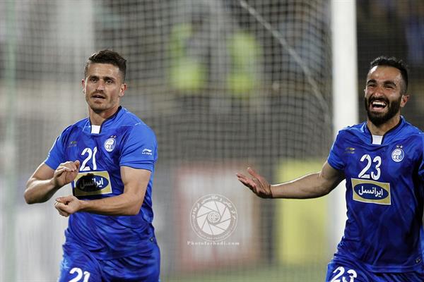ورزشی ، فوتبال ، لیگ قهرمانان آسیا ، فصل 18-2017 ، استقلال تهران 2 الریان قطر 0 ، 13 فروردین 1397 ،   وریا غفوری و داریوش شجاعیان